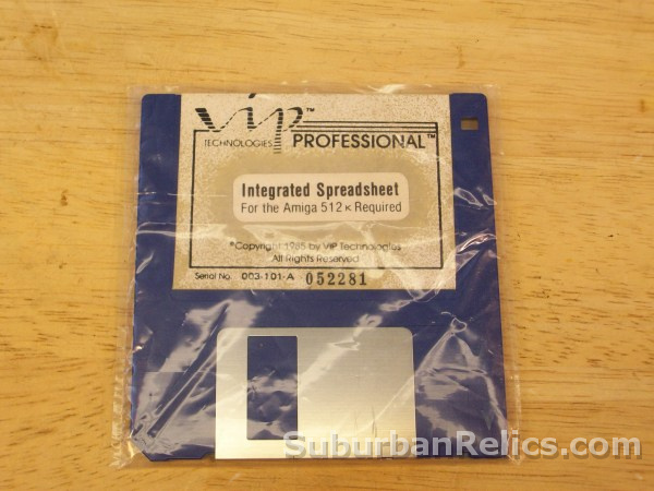 Amiga computer floppy disc - INTEGRATED SPREADSHEET - VIP Techno - Click Image to Close