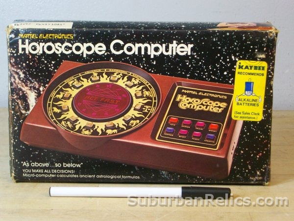 Matell 1979 - HOROSCOPE COMPUTER - mint in box, tested good - Click Image to Close